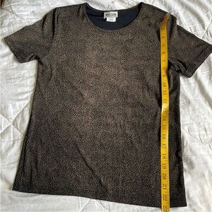 Western Connection Brown‎ and Black Tee Shirt Blouse Size Medium